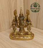 Brass Shankh Chakranamah with Balaji Statue 4.8 Inch