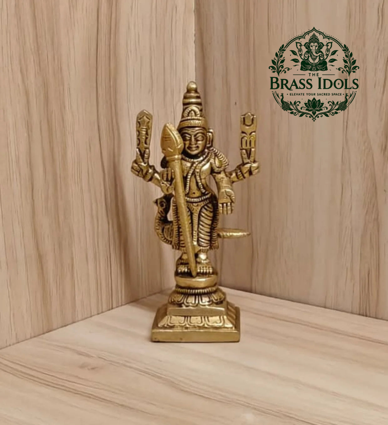 Brass Murugan Statue 4 Inch Brass Murugan Statue 4 Inch