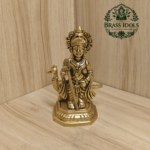 Brass Murugan Statue 4.2 Inch