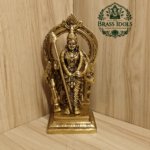 Brass Murugan Statue 8.5 Inch
