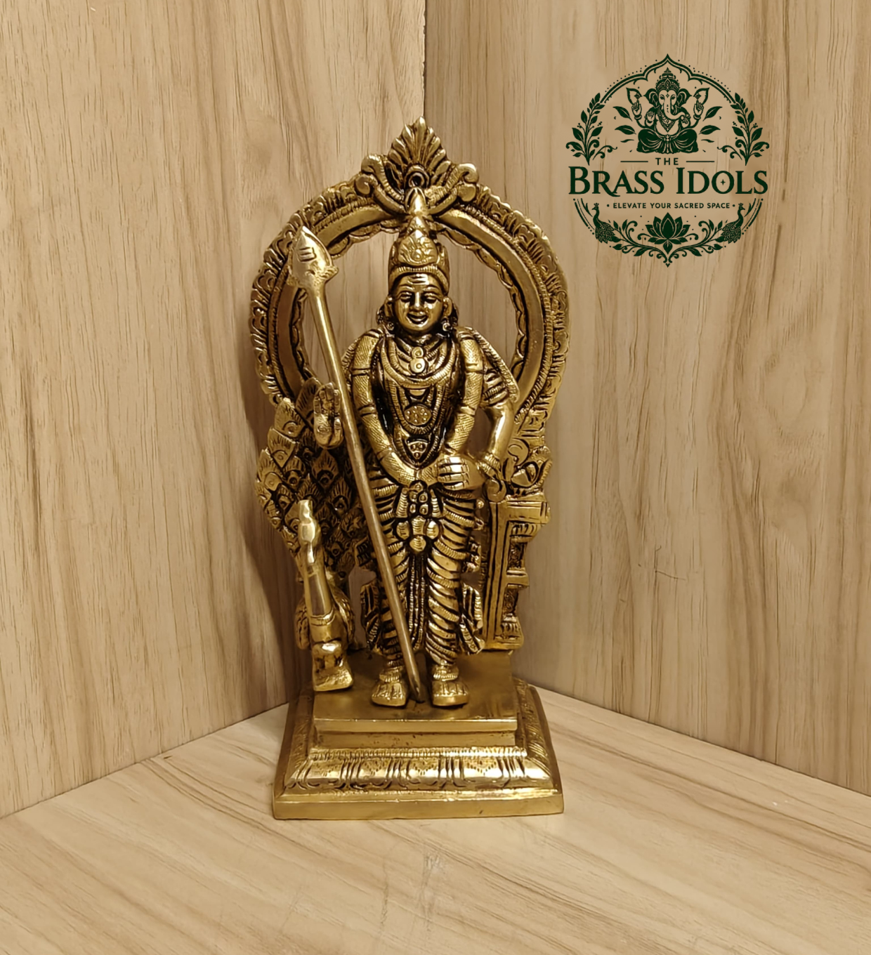 Brass Murugan Statue 8.5 Inch Brass Murugan Statue 8.5 Inch