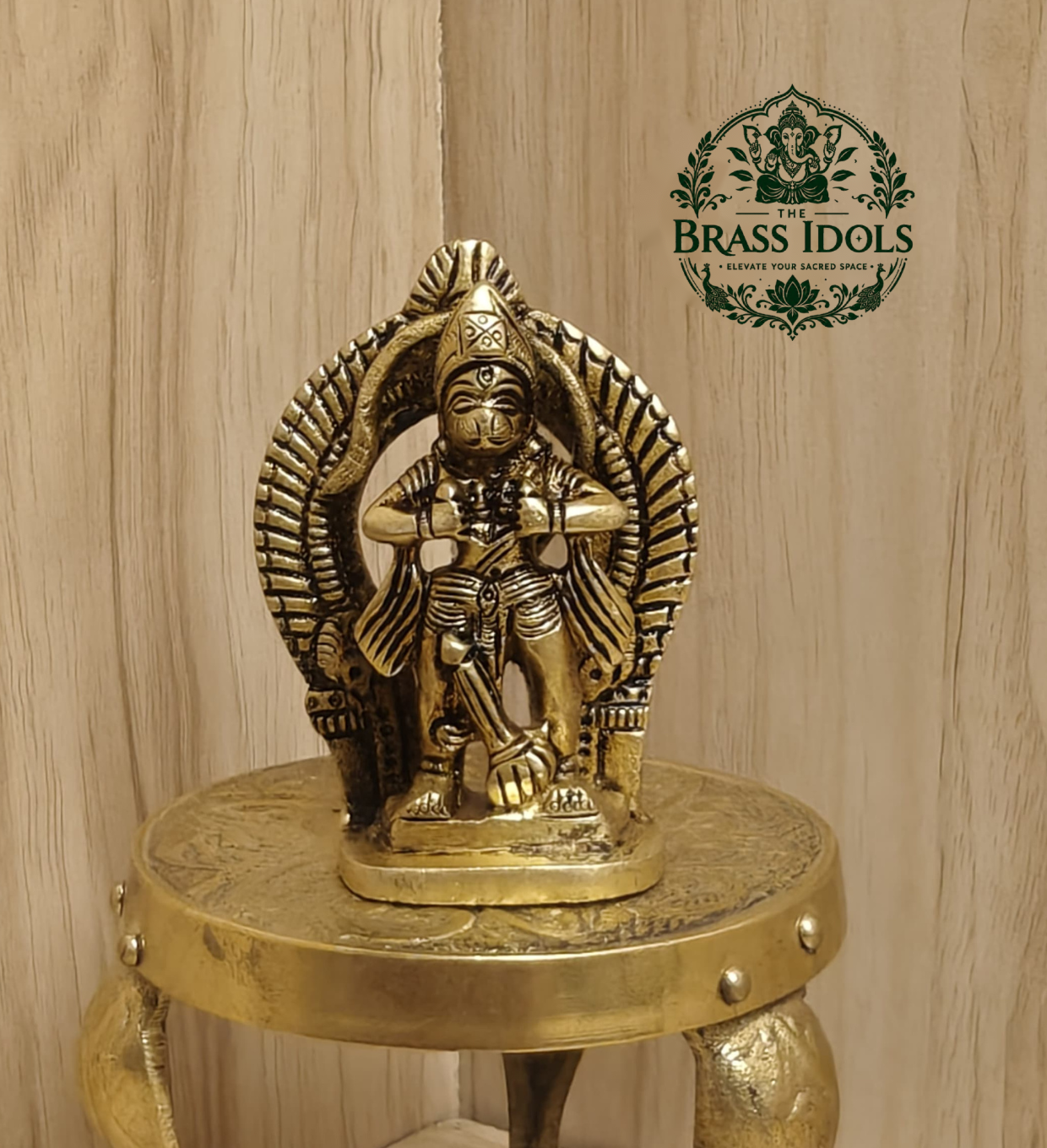 Brass Hanuman Opening Heart Figurine 2.6 Inch Brass Hanuman Opening Heart Figurine 2.6 Inch