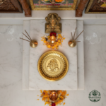 Brass Mini Pooja Plate 6.2 Inch