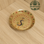 Brass Peacock Pin Tray 4.8 Inch