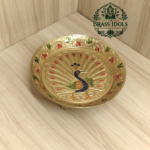 Brass Peacock Pin Tray 5.2 Inch