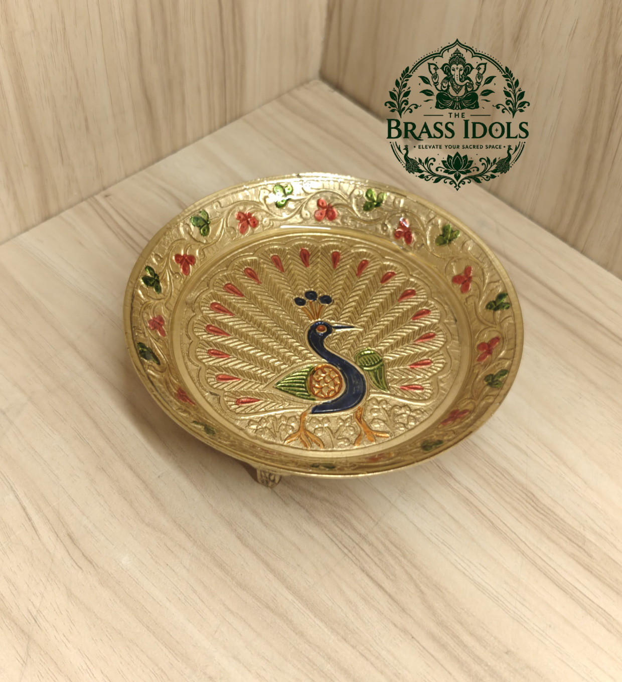 Brass Peacock Pin Tray 5.2 Inch Brass Peacock Pin Tray 5.2 Inch