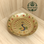 Brass Peacock Pin Tray 6.2 Inch