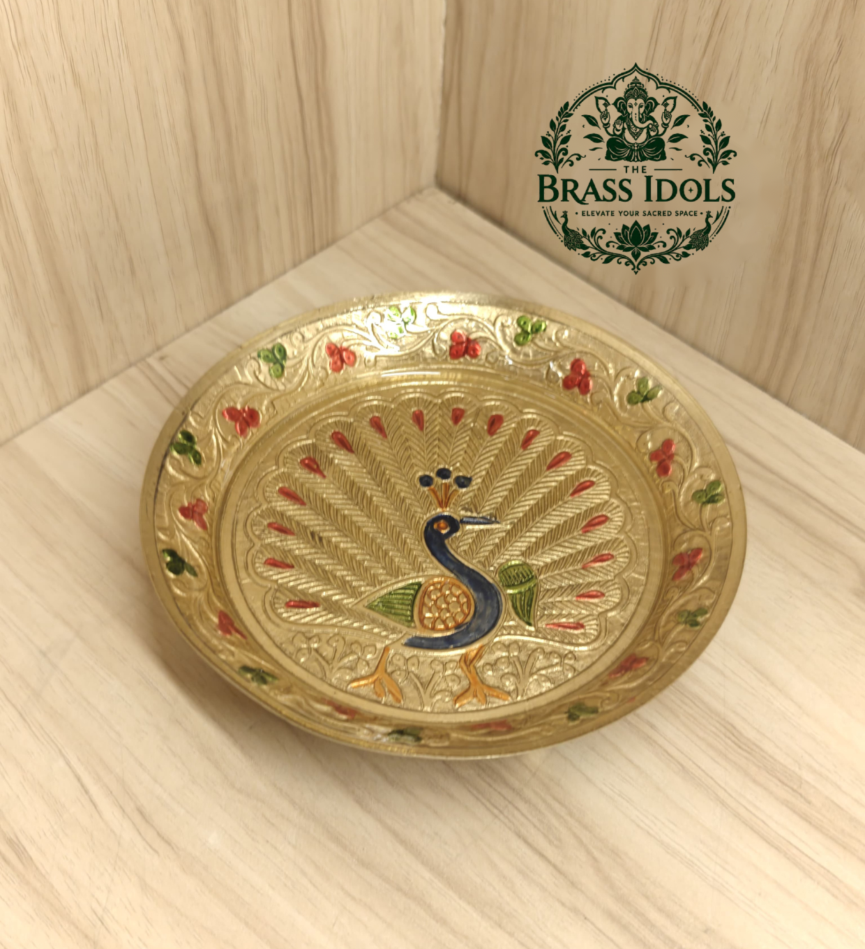 Brass Peacock Pin Tray 6.2 Inch Brass Peacock Pin Tray 6.2 Inch