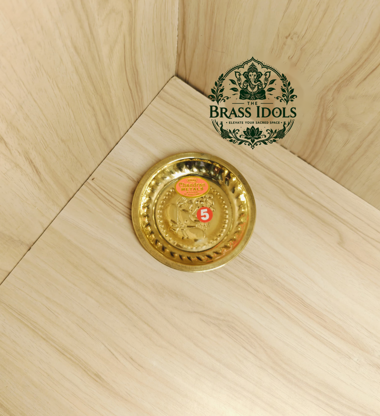 Brass Small Pooja Plate 4.3 Inch Brass Small Pooja Plate 4.3 Inch