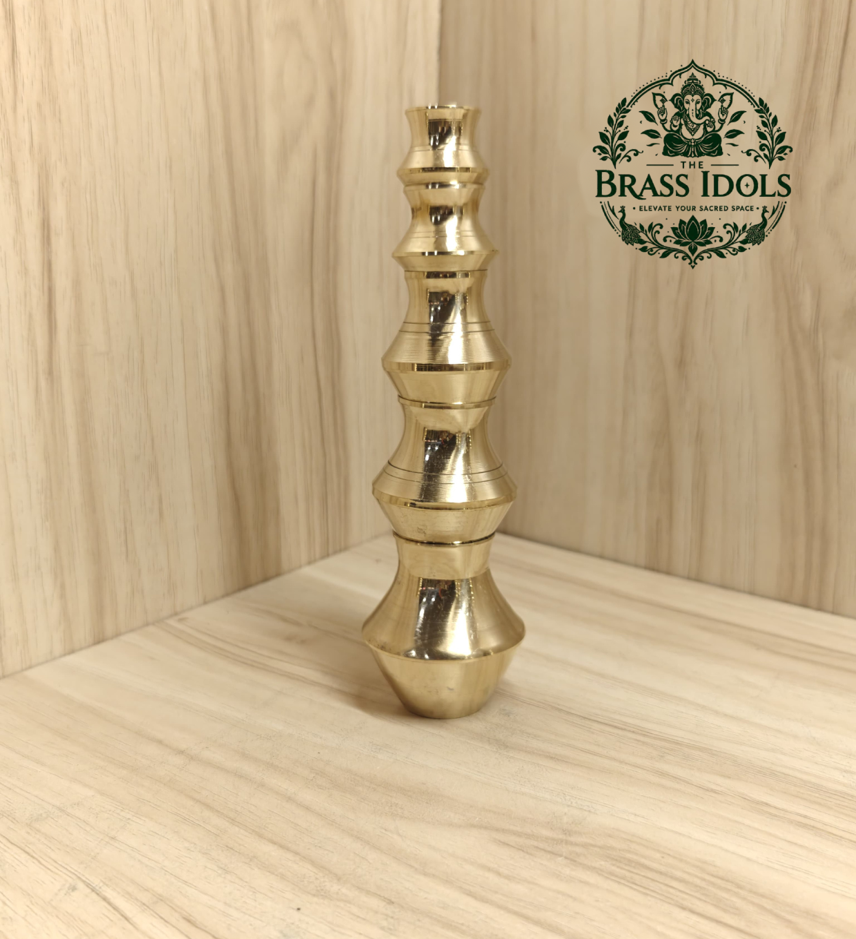 Brass Kubera Kudam Set of 5 Size 2 Brass Kubera Kudam Set of 5 Size 2
