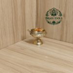 Brass Kubera Deepak Diya on Stand 2 Inch