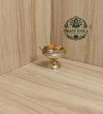 Brass Kubera Deepak Diya on Stand 2 Inch