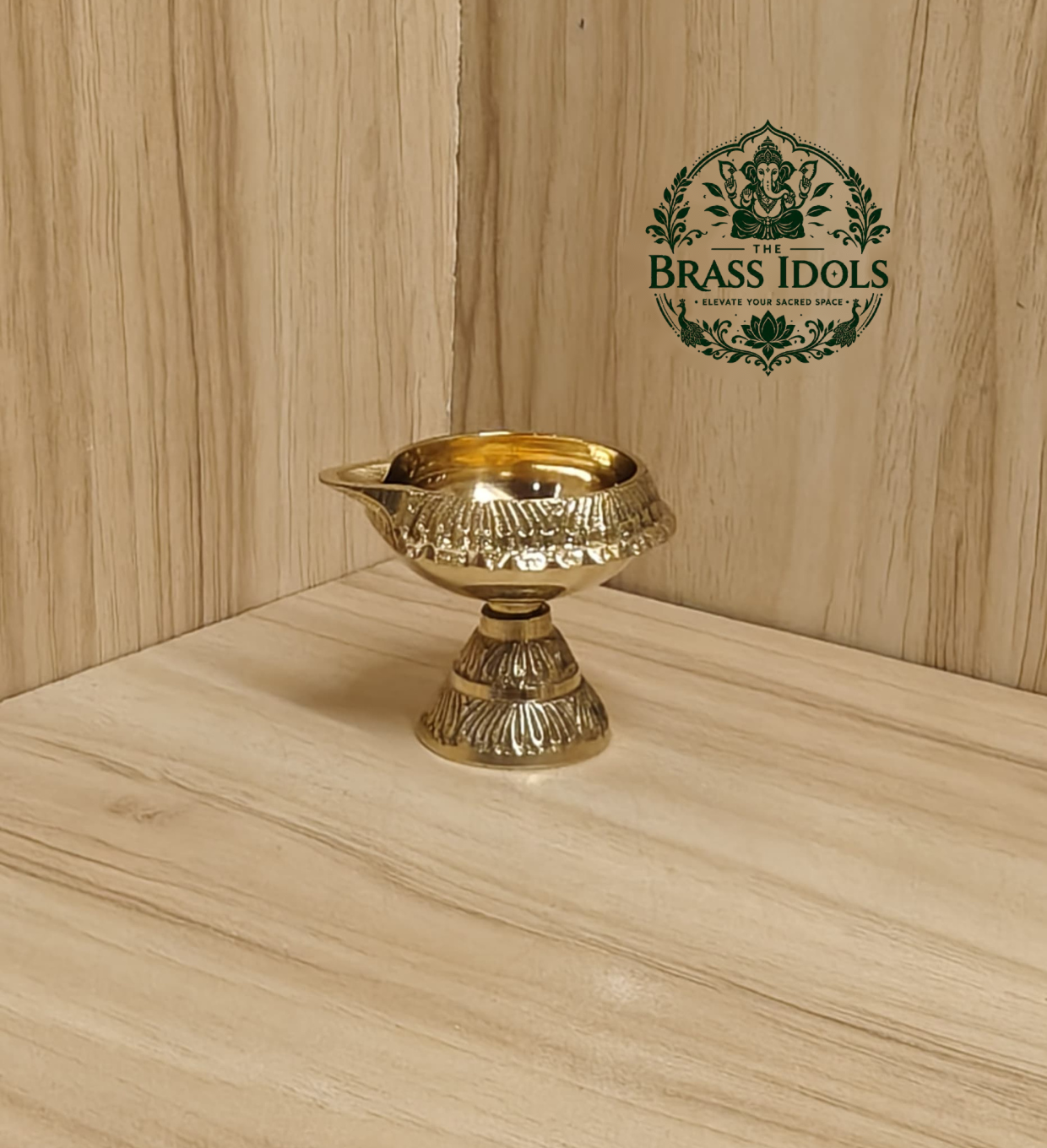 Brass Kubera Diya With Stand 1.7 Inch Brass Kubera Diya With Stand 1.7 Inch