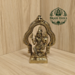 Brass Swarna Akarshana Bhairava Idol 5.2 Inch