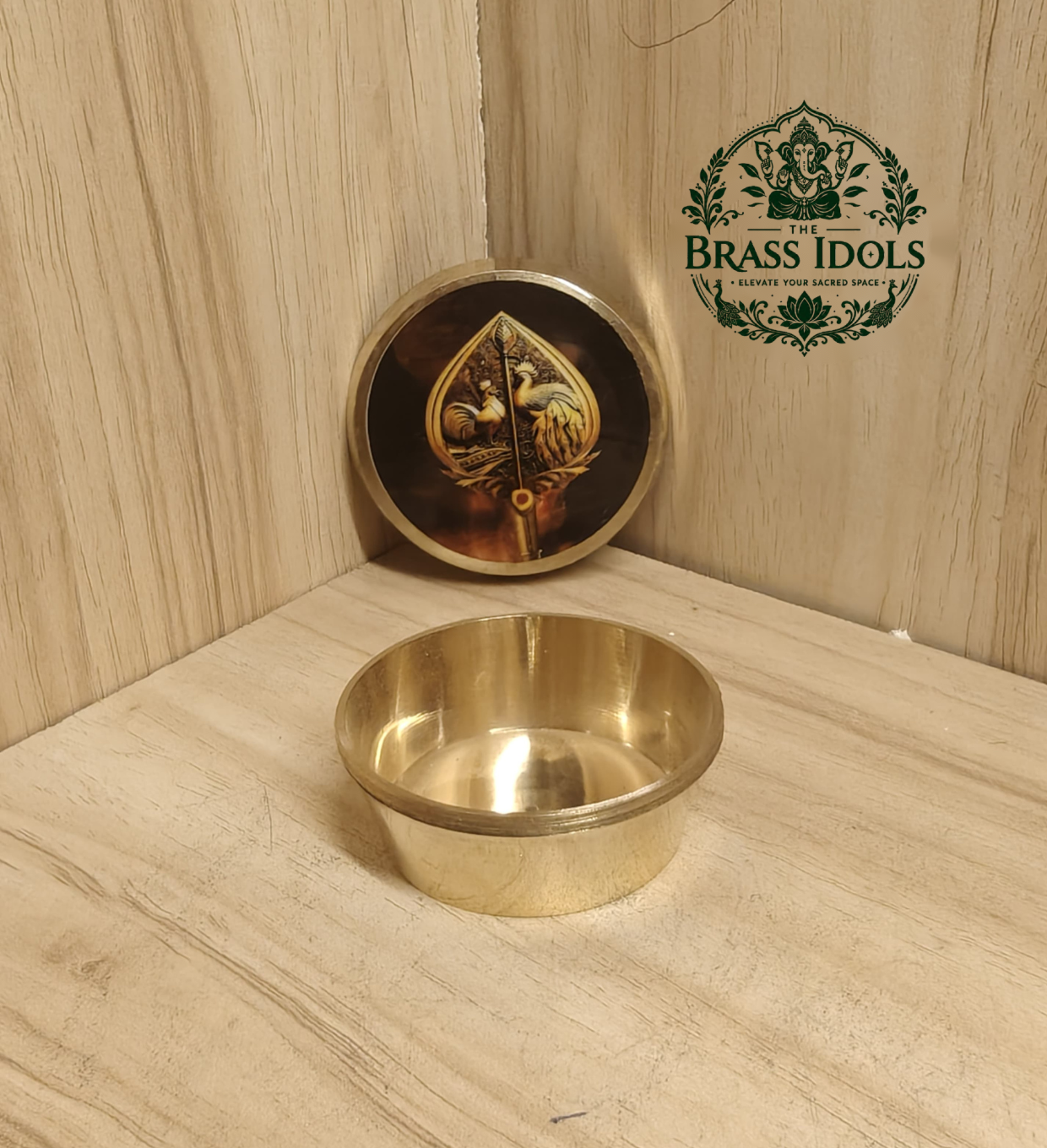 Brass Vel Kumkum Chimil 2 Inch Brass Vel Kumkum Chimil 2 Inch