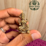 Miniature Brass Lakshmi Statue 1.2 Inch