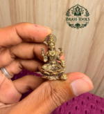 Miniature Brass Lakshmi Statue 1.2 Inch
