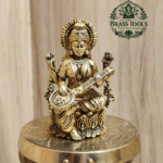 Premium Brass Saraswati Idol 3 Inch