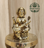 Premium Brass Saraswati Idol 3 Inch