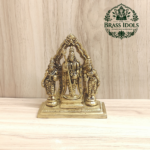 Brass Murugan Valli Deivanai Idol 4.2 Inch