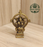 Brass Chakrathalwar Idol 3.4 Inch