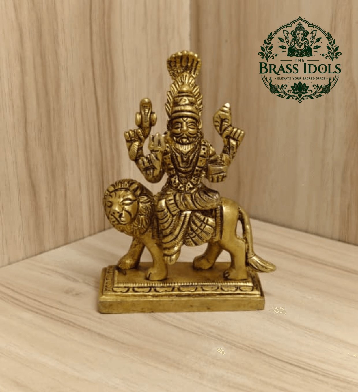 Brass Pratyangira Devi Statue 4 Inch Brass Pratyangira Devi Statue 4 Inch
