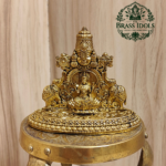 Premium Brass Tirupati Balaji with Gajalakshmi Statue 2.5 Inch