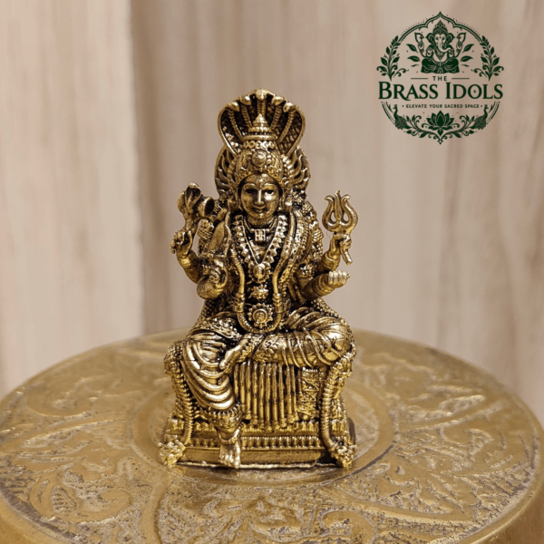 Premium Brass Mariamman Statue 2.5 Inch