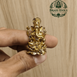 Miniature Brass Vinayagar Statue 1.5 Inch