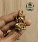 Miniature Brass Lakshmi Idol 1.5 Inch