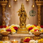 Brass Meenakshi Amman Statue 5 Inch