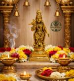 Brass Meenakshi Amman Statue 5 Inch