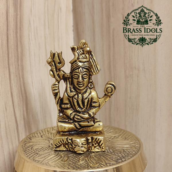 Brass Shiva Statue 2.3 Inch