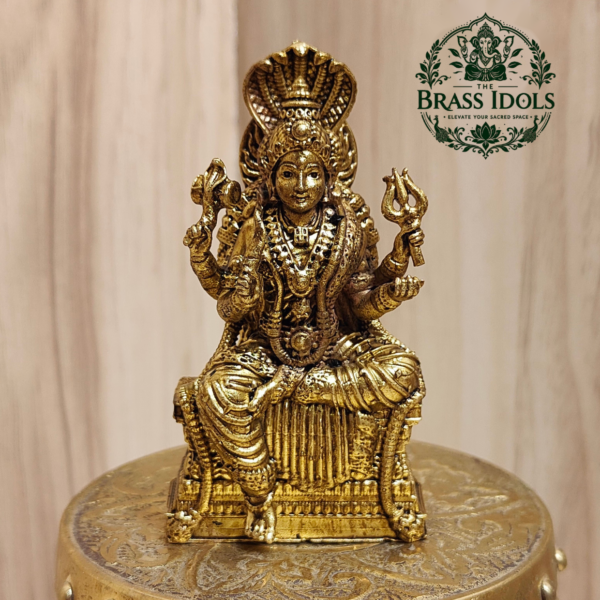 Premium Brass Mariamman Statue 3 Inch