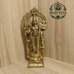 Brass Thiruvachi Murugan Statue 11.5 Inch