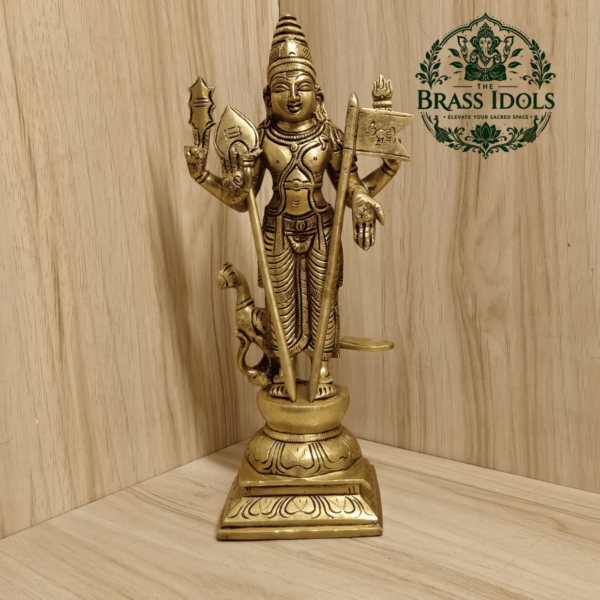 Brass Murugan Idol 10 Inch