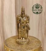 Premium Brass Meenakshi Amman Statue 3 Inch