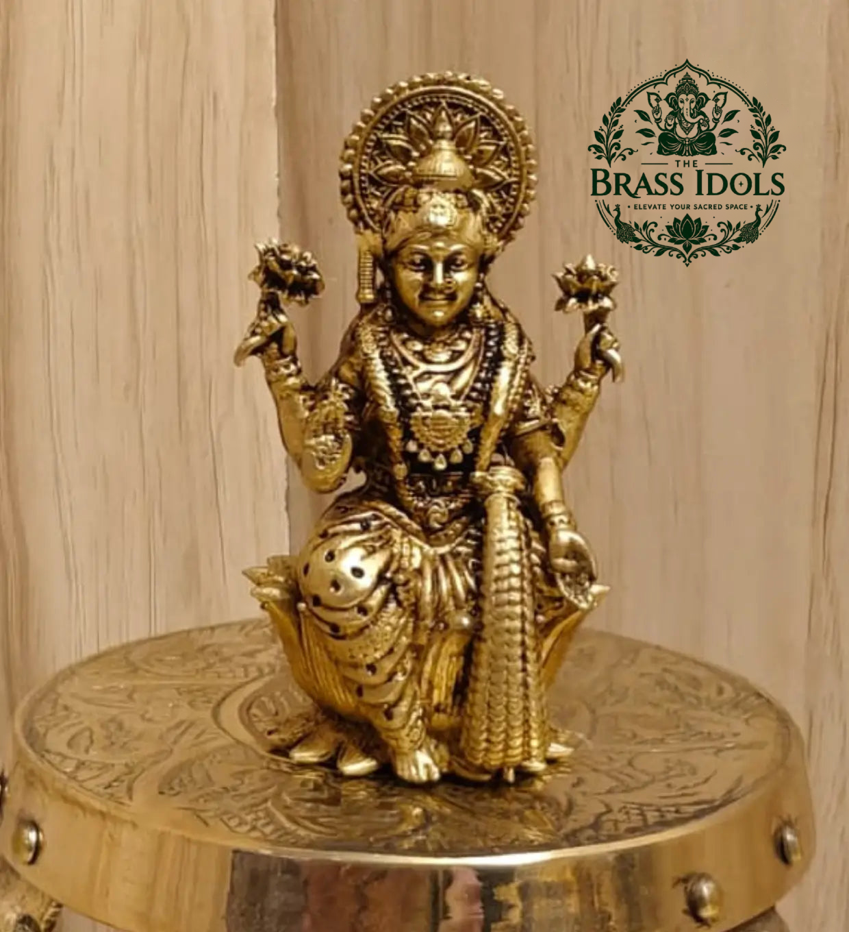 Premium Brass Lakshmi Statue 2.6 Inch Premium Brass Lakshmi Statue 2.6 Inch