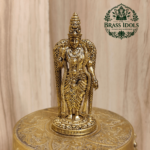 Premium Brass Meenakshi Amman Statue 2.5 Inch