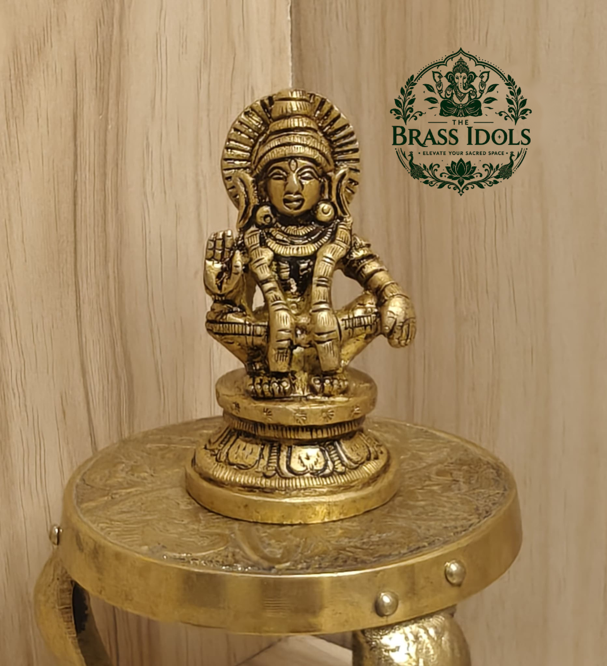 Brass Ayyappan Swami Statue 2.5 Inch Brass Ayyappan Swami Statue 2.5 Inch