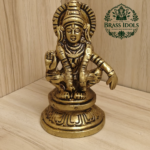 Brass Ayyappan Statue 3 Inch
