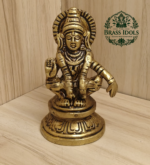 Brass Ayyappan Statue 3 Inch