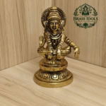 Brass Ayyappan Statue 3.5 Inch