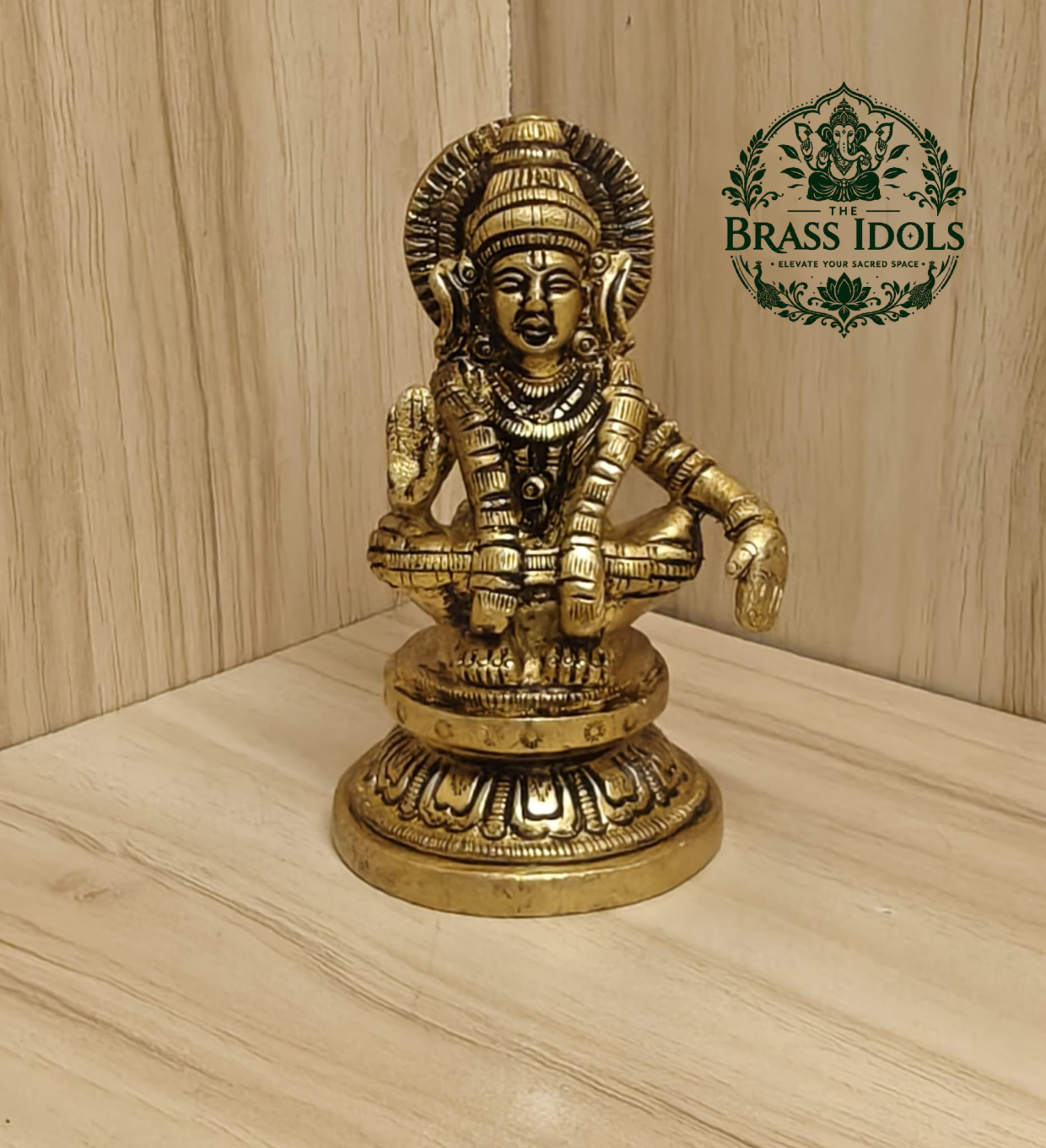 Brass Ayyappan Statue 3.5 Inch Brass Ayyappan Statue 3.5 Inch