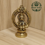 Brass Ayyappan Statue 3.6 Inch