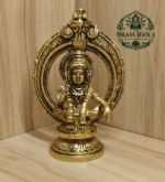 Brass Frame Ayyappan Statue 4.8 Inch