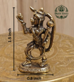 Miniature Brass Hanuman Statue 1.5 Inch