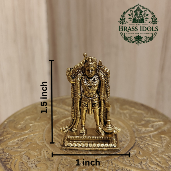 Premium Brass Karuppasamy Statue 1.5 Inch