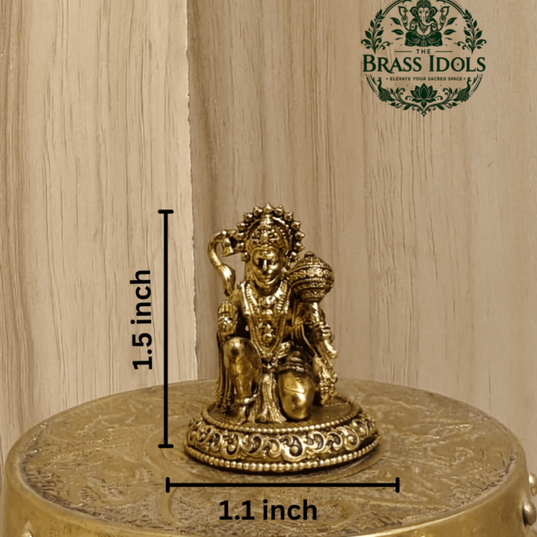 Premium Brass Hanuman Idol 1.5 Inch