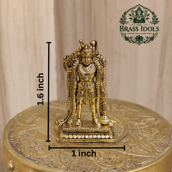 Premium Brass Karuppasamy Statue 1.6 Inch
